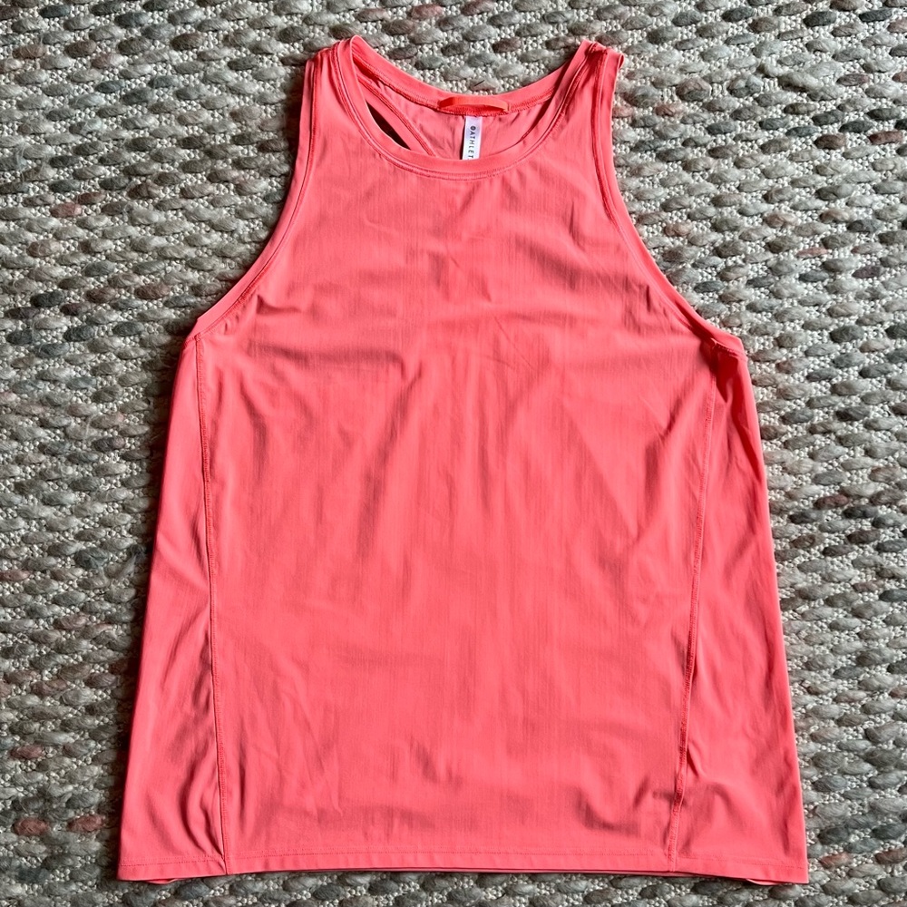 Athleta Ultimate Train Tank in Coral Volt